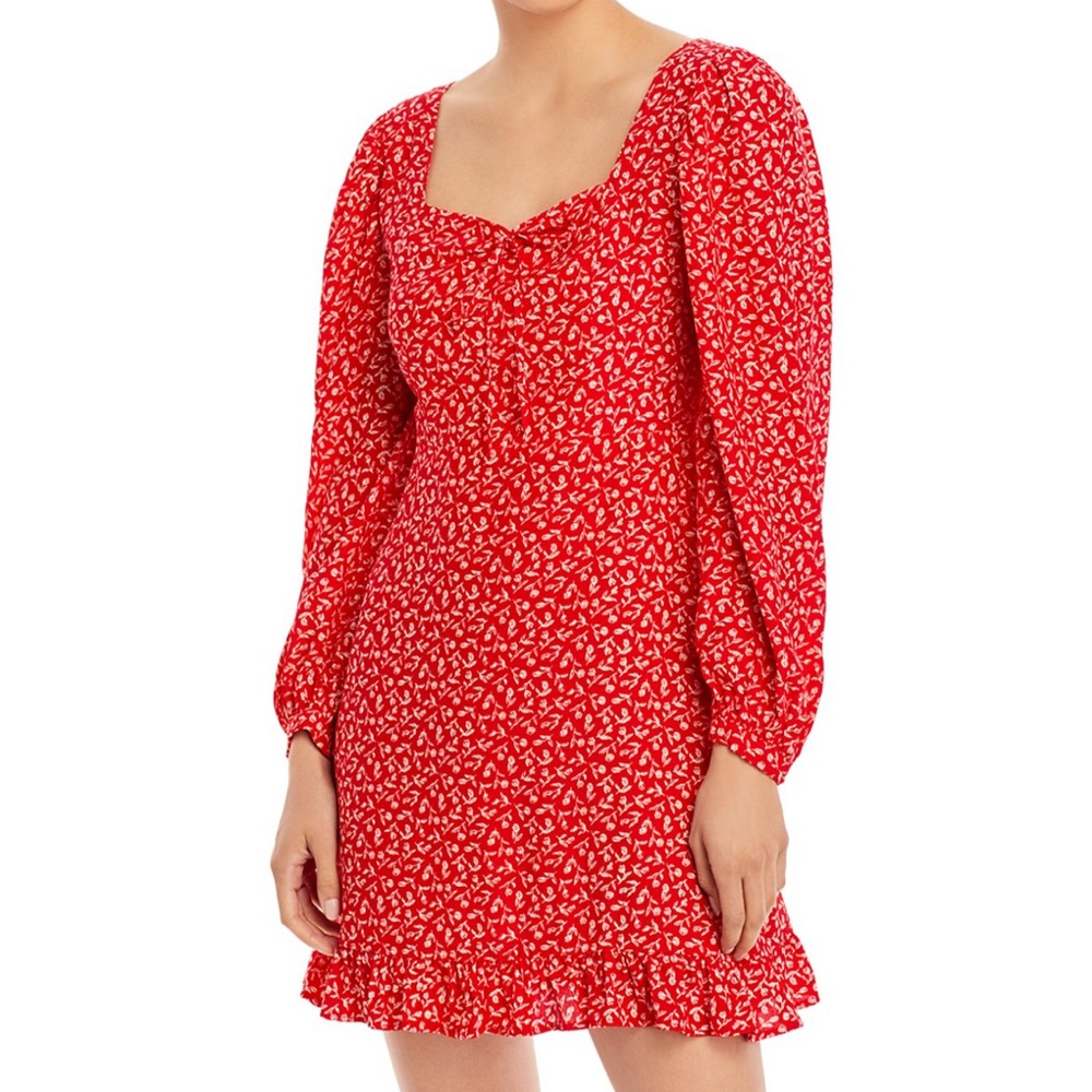 NWT Faithfull the brand Calla Mini dress L
